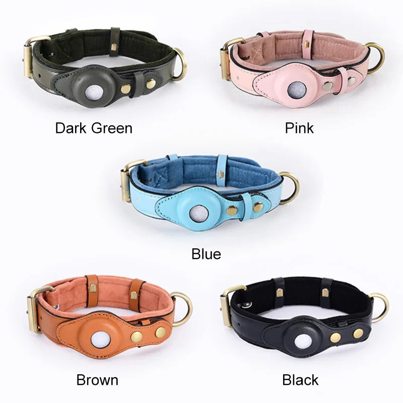 Hank's Airtag Collar Blue